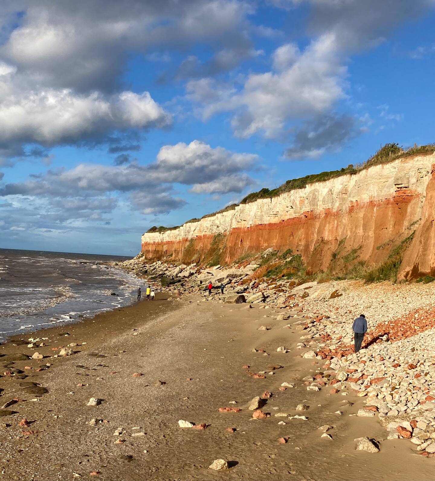 Hunstanton Beach famous cliffs